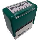 CARIMBO AUTOMÁTICO PAGO COM DATA - MEDIDA 38X14mm