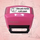 Carimbo automático Visto Pelos Pais - LADO