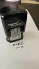 Carimbo Datador 'PAGO' Automático Auto-entintado 4x22mm Nykon 321dp