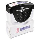 Carimbo de mensagem AccuStamp ACCU-STAMP2 com obturador bicolor