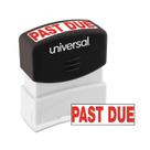 Carimbo de mensagem Universal 10063 Past Due Red Pre-Inked Carimbo de mensagem Universal 10063 Past Due Red Pre-Inked