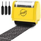 Carimbo de rolo de proteção contra roubo de identidade Miseyo Wide Yellow