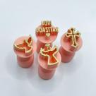 Carimbo para brigadeiro batizado kit 4pc