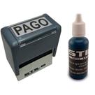 Carimbos automáticos stilo 20/pago + tubo de tinta