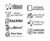 Carimbos Pedagógicos para Professores, Kit 9 Carimbos - Trodat 3911