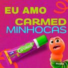 Carmed Fini Minhocas Hidratante Labial Incolor Maça Verde