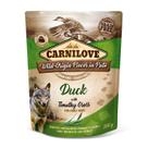 Carnilove dog pouch paté duck with timothy grass 300 g