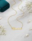 Caroline colar de nome folheado a ouro 18k