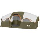 Carpa de Camping CAMPROS CP para 8 Personas Resistente al Clima en Oliva