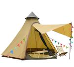 Carpa de Camping Vidalido Cúpula para 5-6 Personas, Impermeable para 4 Estaciones