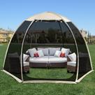 Carpa de Malla para Vivienda con Pantalla Alvantor 10x10 ft con Sombra Solar Beige Carpa de Malla para Vivienda con Pantalla Alvantor 10x10 ft con Sombra Solar Beige