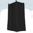 Carpa de Privacidad para Barcos BIGACORN Float Boat Colgante Negra