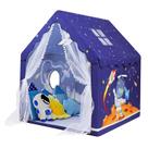 Carpa infantil azul con estampado del espacio para niños pequeños, para niños Carpa infantil azul con estampado del espacio para niños pequeños, para niños