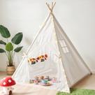Carpa tipi Little Dove para niños con luces estrelladas y alfombra