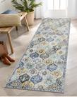 Carpet Runner Lahome Moroccan Lavável 75x240cm Amarelo/Aqua