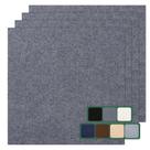 Carpet Tile Vallisco, pacote com 30 x 30 cm, autoadesivo, cinza escuro