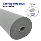 Carpete Automotivo Autolour com Resina 1m Cinza Claro, Grafite Escuro ou Preto Etruria Cor:Preto