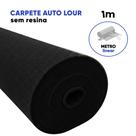 Carpete Automotivo Autolour sem Resina 1m Cinza, Grafite Escuro ou Preto Etruria Cores:Preto
