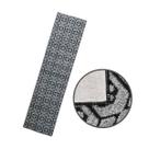 Carpete Passadeira 050x3m Cinza Floral em Polipropileno Resistente e Antiderrapante
