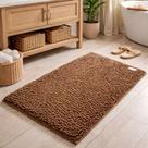 Carpete Piso 50x80cm Marrom Antiderrapante Carpete Piso 50x80cm Marrom Antiderrapante