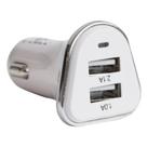 CARREG.VEICULAR USB MULTITENSAO MOD.XC-V7-USB X-CELL Branco/Prata - DS TOOLS