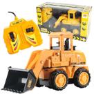 Carregadeira Carro De Controle Com Fio Brinquedo Trator 1:32