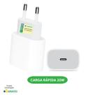 Carregador 20W Turbo Fonte USB-C Compatível com Iphone 11 12 13 14 15 Max X XR XS