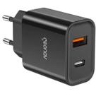 Carregador 20w turbo geonav pd duo tipo c+ usb a preto ch20pdqcbk