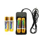 Carregador Acompanha 4 Pilhas Duplo De Pilha 4.2v Li-Ion 18650 Indicador De Carga LPJA02LUA4PI