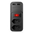Carregador Adaptador 2 Tomadas 2 Usb Preto Eac 202 Intelbras