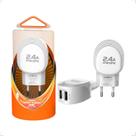Carregador Adaptador Universal Turbo de Parede Para Celular Com 2 Saida Usb 2.4a + Cabo Moxom Kh-46
