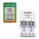 Carregador Allight A-612 Bivolt Automático para Pilhas Palito AAA Pequena AA e Bateria 9V Com LED