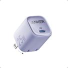 Carregador Anker 25W USB C Compacto e Dobrável Malva