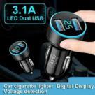 Carregador Automotivo Voltímetro Digital 3.1a 2 Usb Isqueiro Veicular