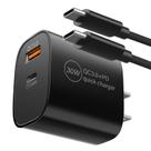 Carregador BOEEA PD 30W de porta dupla com cabo USB Tipo-C de 2 m