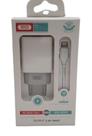 Carregador Cabo E Fonte Lightning 2 Usb XO-L65EU - Xo simple