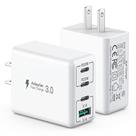 Carregador carregador sccvee USB C de 40 W Bloco de carregamento rápido de 4 portas