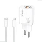 Carregador Celular 40W Usb Tipo C Turbo + Cabo Tipo C CA42-5 A Gold
