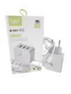 Carregador Celular Com Cabo IOS Embutido + 3 USB - 5.1A - Altomex - AL-5012-5G