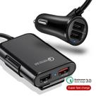 Carregador Celular Veicular 4 Portas Usb E Extensor 2 Portas