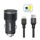 Carregador Celular Veicular Carro 3.1A Turbo Power 2 Saídas Usb + Cabo Lightning - Lehmox Carregador Celular Veicular Carro 3.1A Turbo Power 2 Saídas Usb + Cabo Lightning - Lehmox