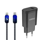 Carregador compatível com celular Ios com cabo USB-C Lightning 20W Premium