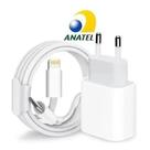 Carregador Compatível com iPhone 11 12 13 14 Pro Max Turbo 20w USBC Bivolt Completo Cabo Fonte