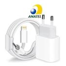 Carregador Compatível com iPhone 11 12 13 14 Pro Max Turbo 20w USBC Bivolt Completo Cabo Fonte