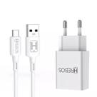 Carregador Completo Tipo C Fonte e Cabo 2.4A Branco Hrebos HS-150C Carregador Completo Tipo C Fonte e Cabo 2.4A Branco Hrebos HS-150C