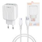 Carregador Completo TURBO 03 Entradas USB 5.1A com Cabo TIPO-C de 1 Metro CAR-3257C