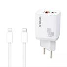 Carregador Completo Turbo 40W Duas Entradas Cabo Tipo C A'Gold CA42-5