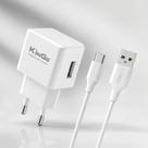 Carregador Completo USB Para Tipo C Fonte e Cabo 1.2A Kingo U101