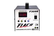Carregador de bateria 12v/24v 10a com amperímetro digital bivolt carro e caminhoes flach f-30sr
