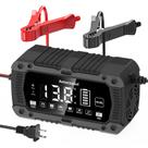 Carregador de Bateria AeternaSol 12V 24V 12A Inteligente com LCD e Reparo